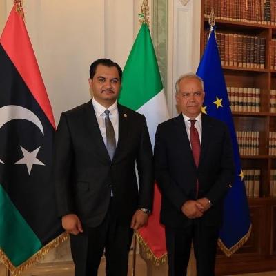 وزير الداخلية الإيطالي يستقبل الفريق ركن صدام حفتر في روما